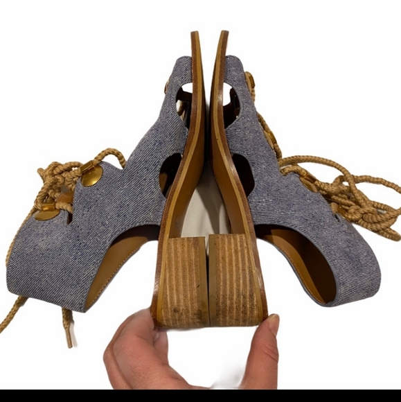 **HP** SEE BY CHLOE Denim Sandals - Picture 8 of 10